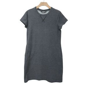 The North Face Mini Dress Womens Medium Gray Knit Short Sleeve Lightweight